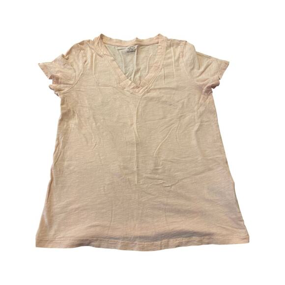 Madewell VNeck T-shirt Peach colored Women’s Xsmall - Picture 1 of 4
